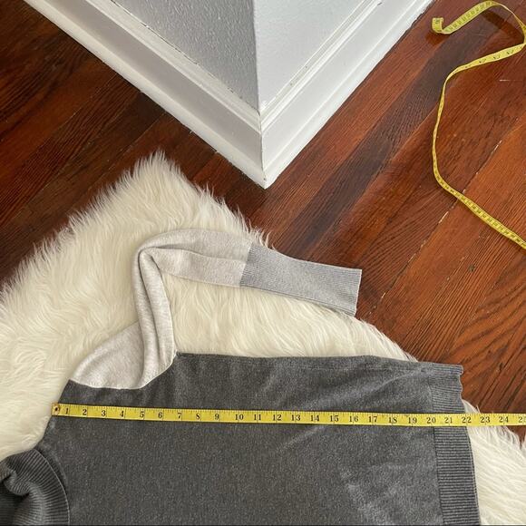 Apt. 9 Grey Colorblock Sweater Turtleneck Lightweight Size Small - Picture 5 of 5
